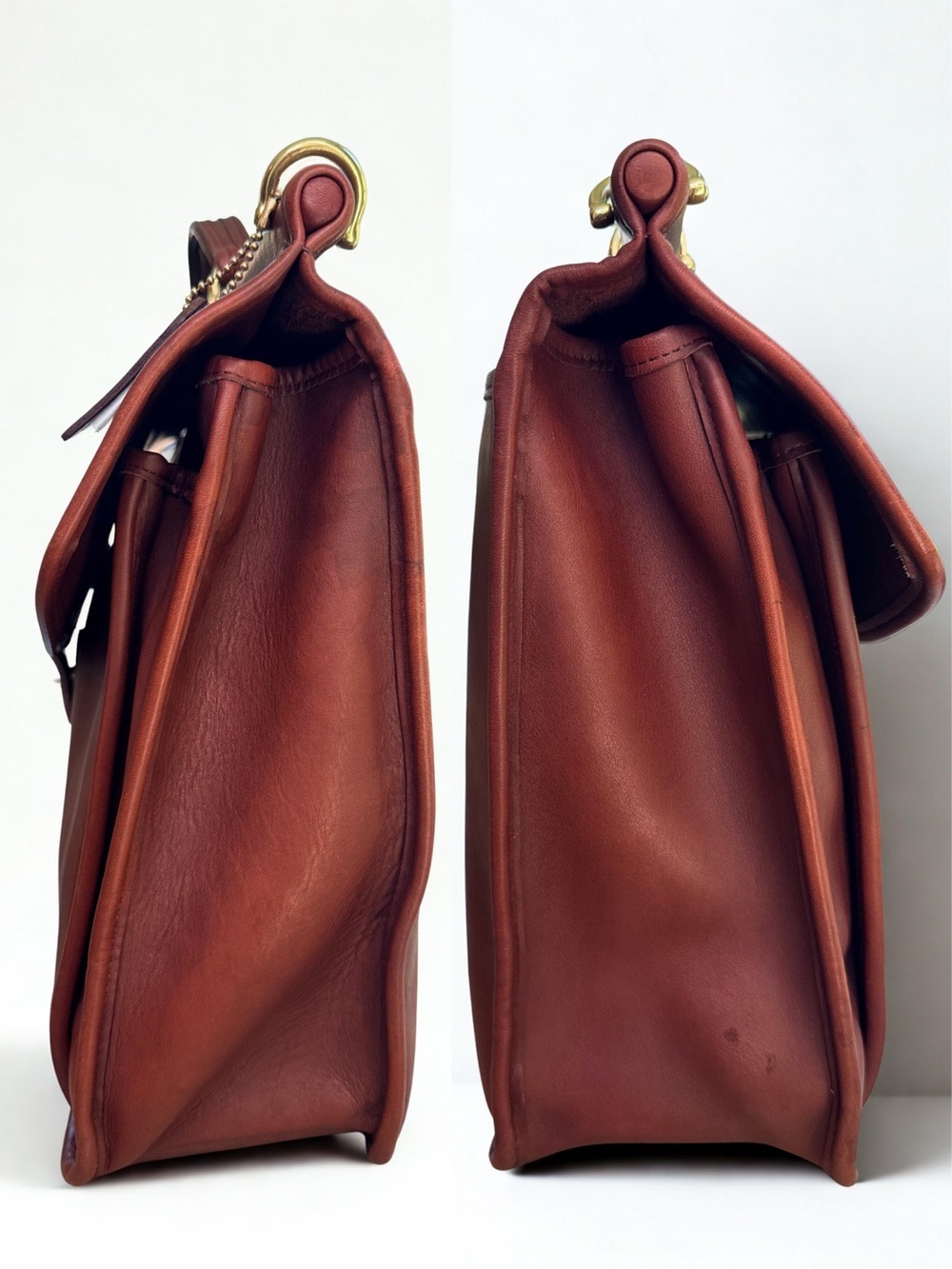 Vintage Coach Beekman Briefcase 5266 Rare Burgundy Le… - Gem